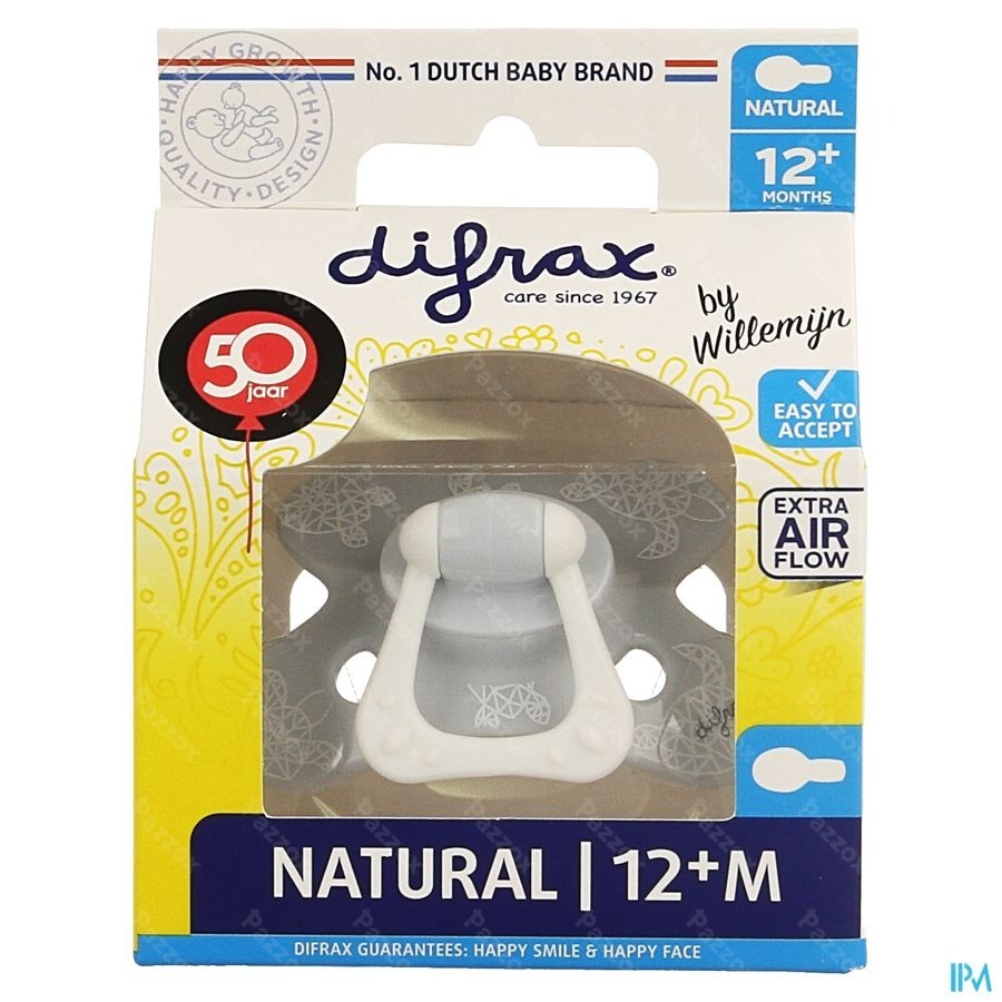 Difrax Fopspeen Natural 12m+