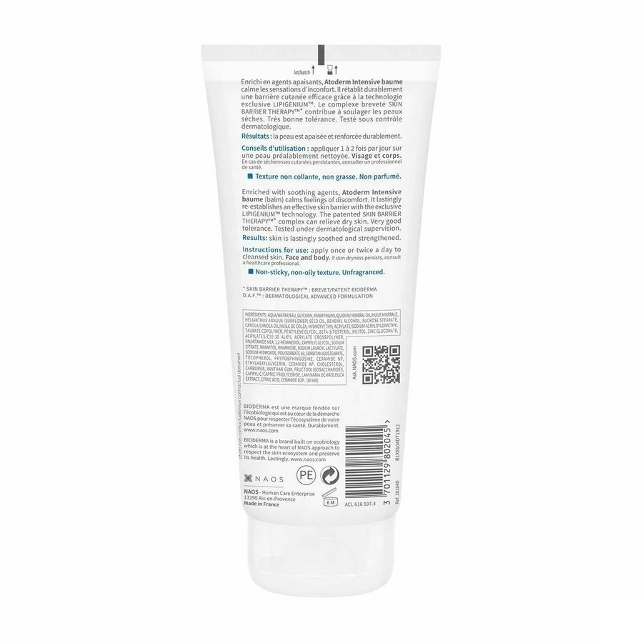 Bioderma Atoderm Intensief Kalmerende Balsem 200ml