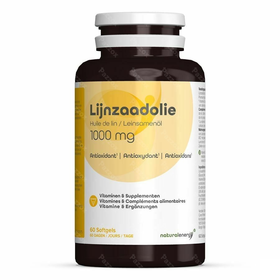 Natural Energy Lijnzaadolie Caps 60