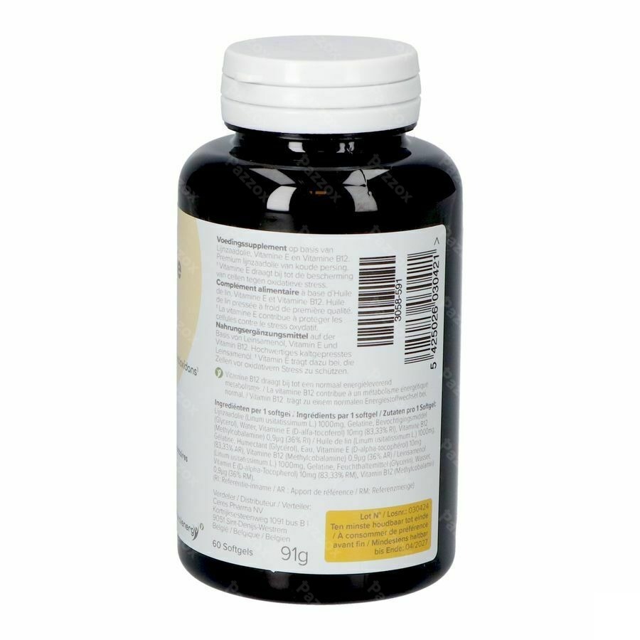 Natural Energy Lijnzaadolie Caps 60