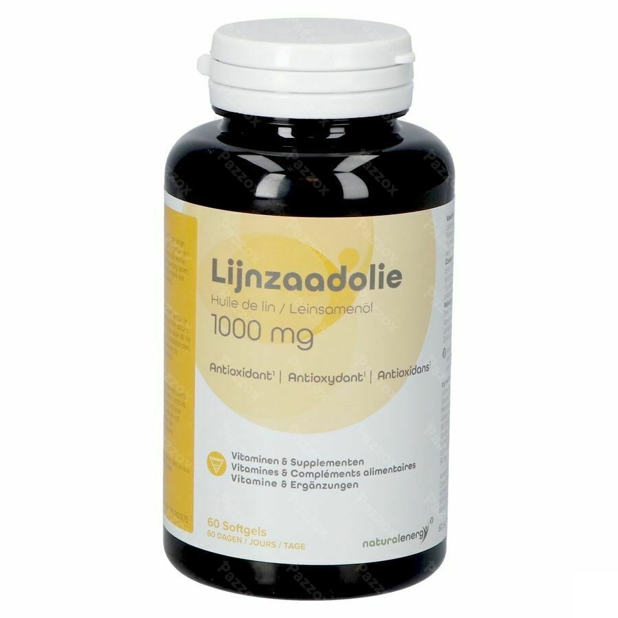 Natural Energy Lijnzaadolie Caps 60