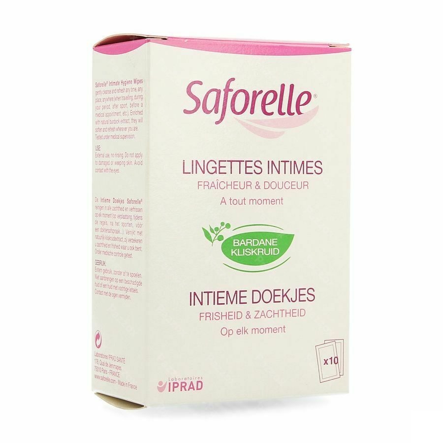 Saforelle Intieme Doekjes Individueel Zakje 10