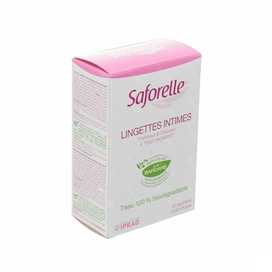 Saforelle Intieme Doekjes Individueel Zakje 10