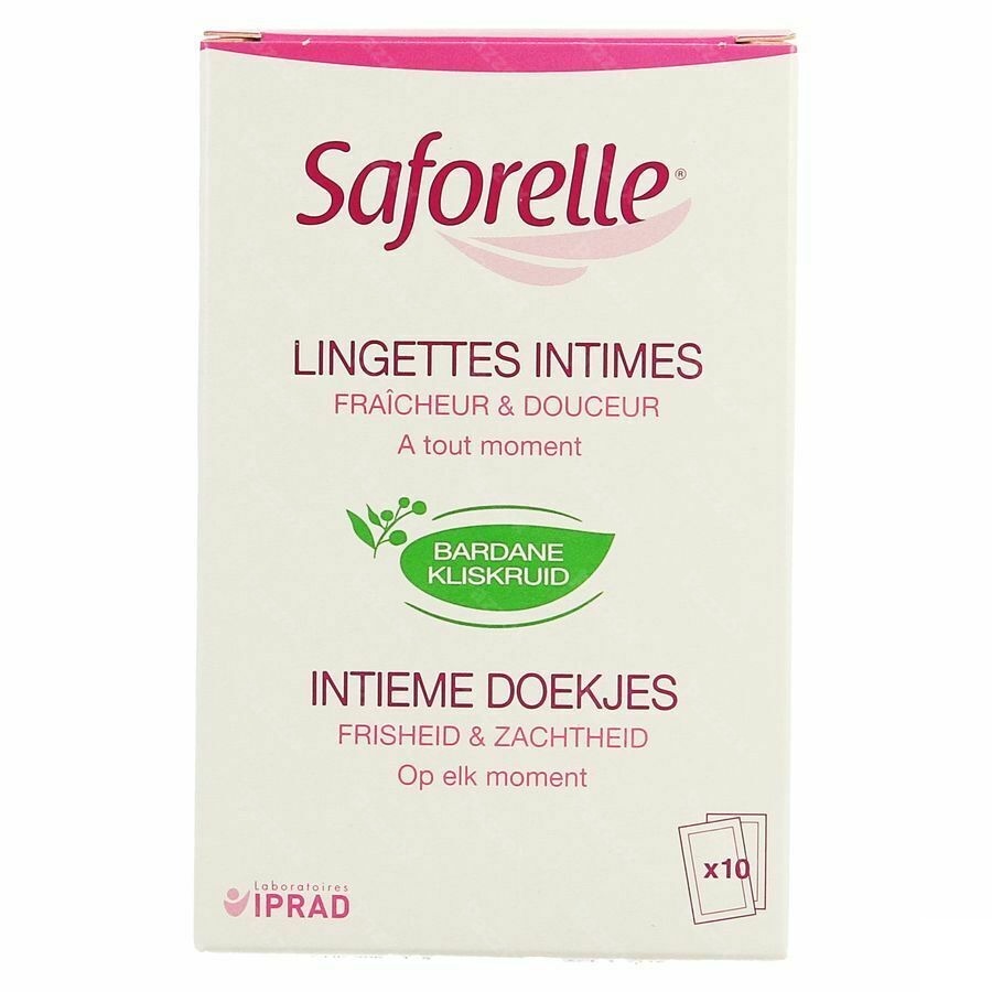 Saforelle Intieme Doekjes Individueel Zakje 10