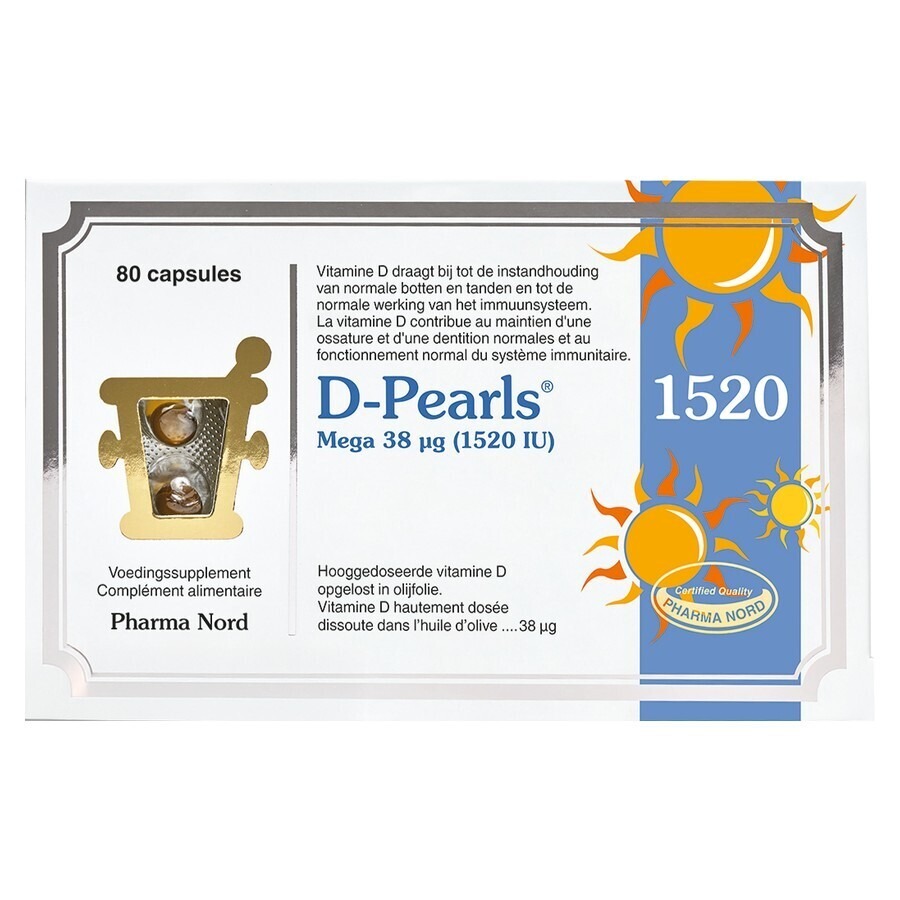 Pharma Nord D-Pearls 1520 IU 80 Capsules