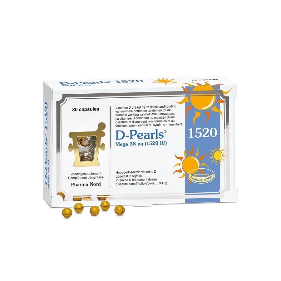 Pharma Nord D-Pearls 1520 IU 80 Capsules