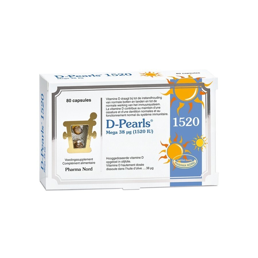 Pharma Nord D-Pearls 1520 IU 80 Capsules