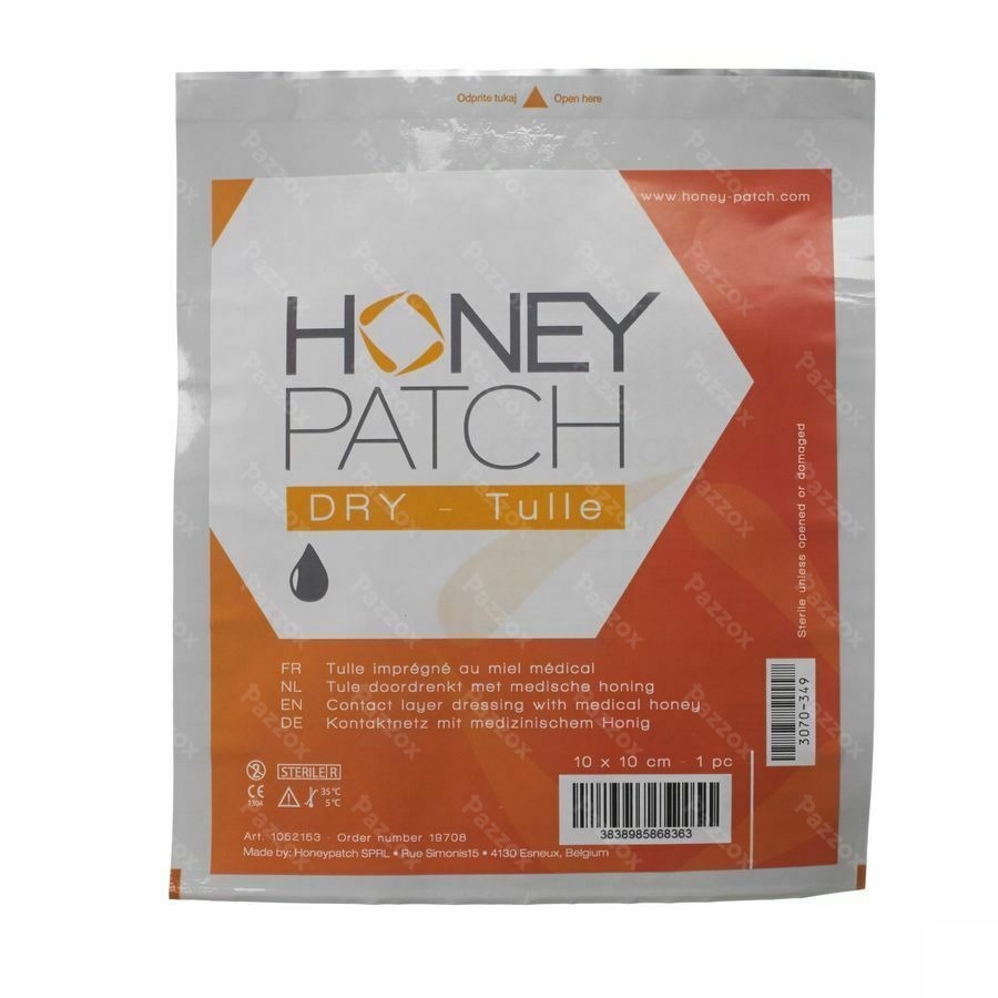 Honeypatch Dry Genez.honing7g+tulle Ster.10x10cm 1