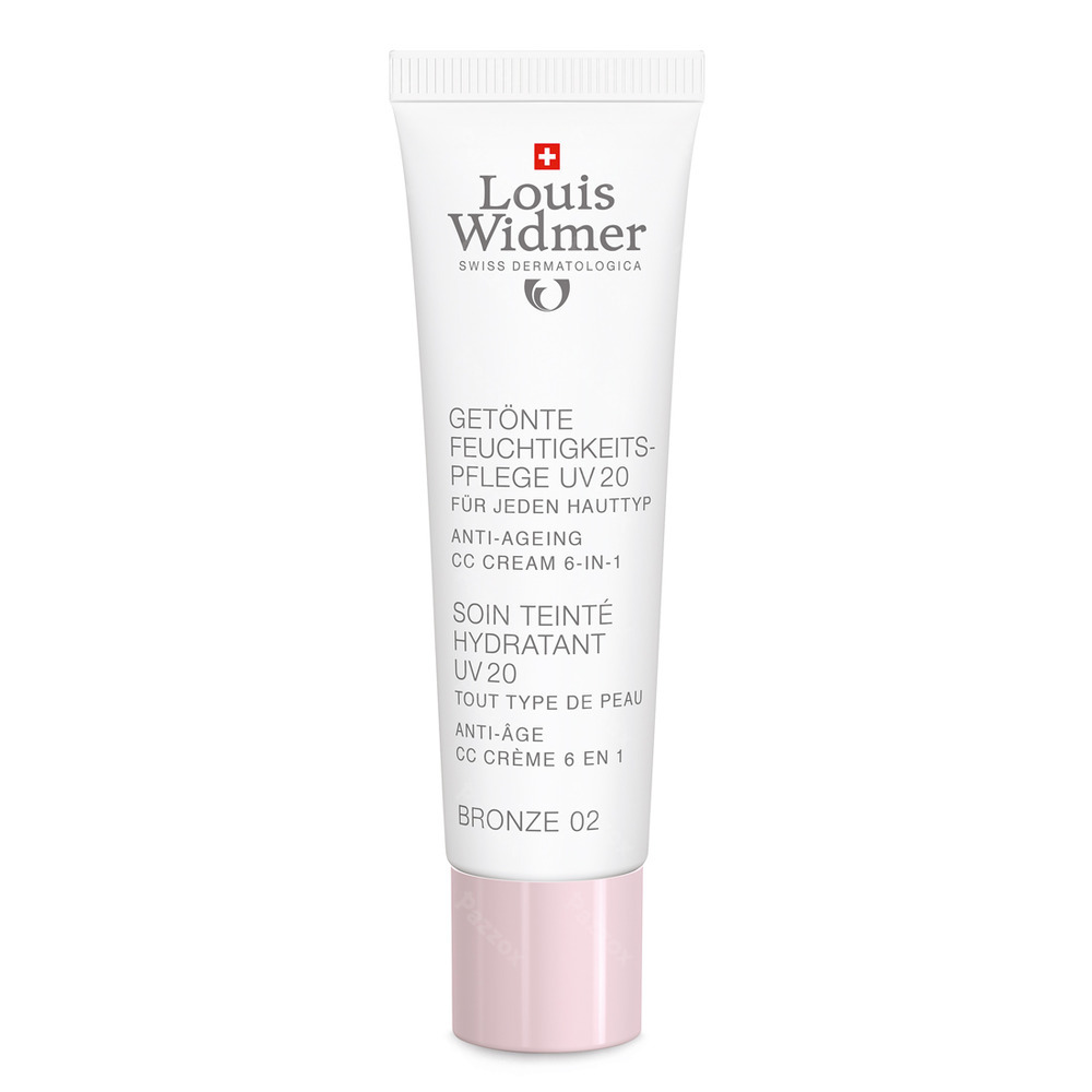 Louis Widmer Getinte Dagcrème UV20 Bronze 02 Geparfumeerd 30ml