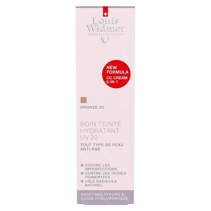 Louis Widmer Getinte Dagcrème UV20 Bronze 02 Geparfumeerd 30ml