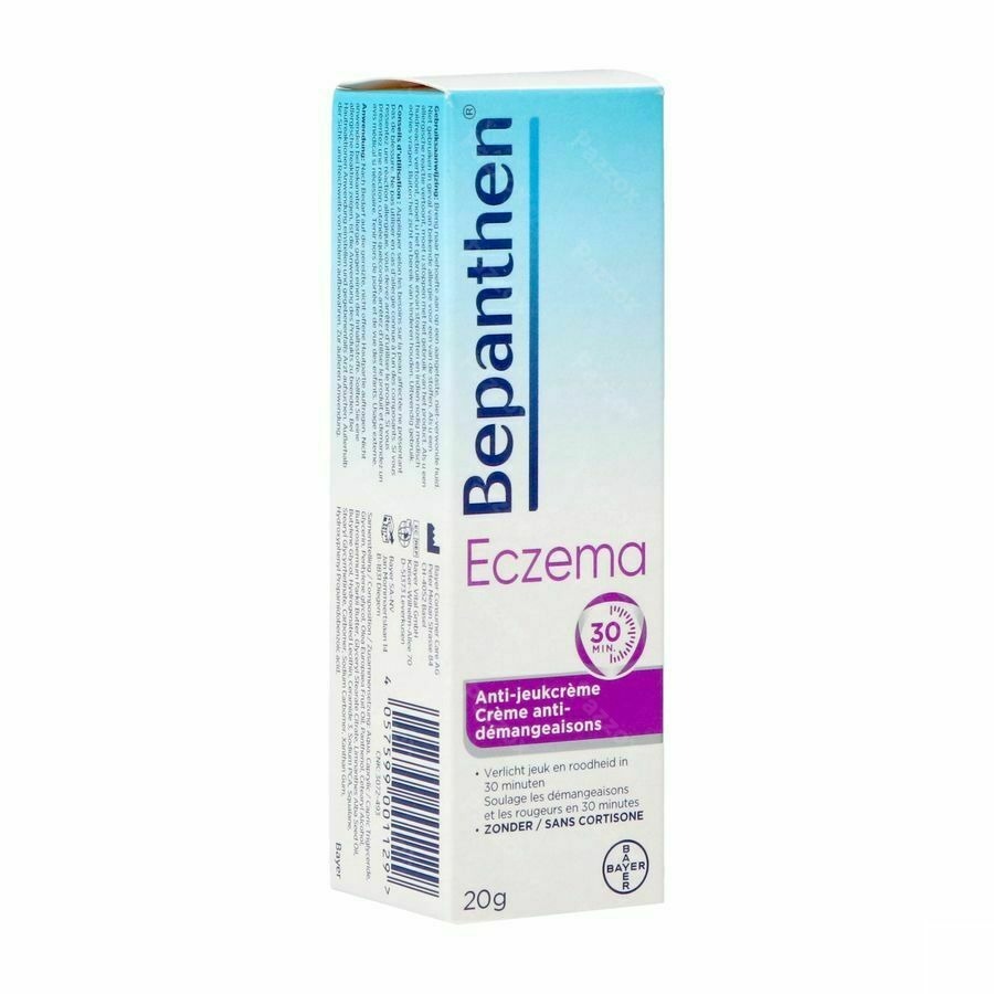 Bepanthen Eczema Anti-jeuk Crème Zonder Cortisone 20g
