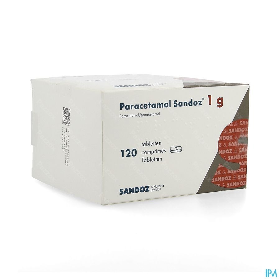 Paracetamol 1g Sandoz Tabl 120