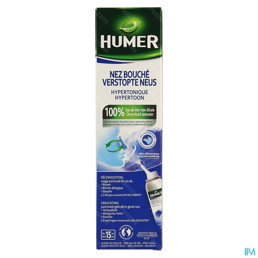 Humer Spray Hypertonisch Volw 50ml