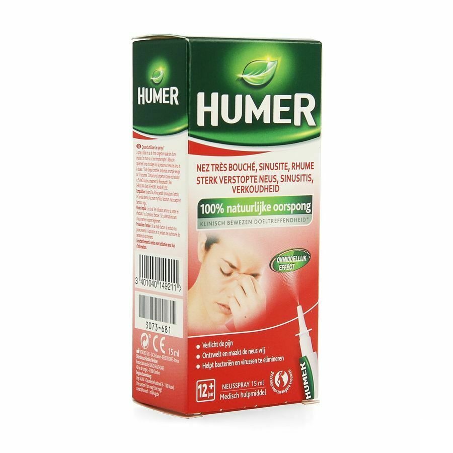 Humer Neusspray Erg Verstopte Neus 15ml