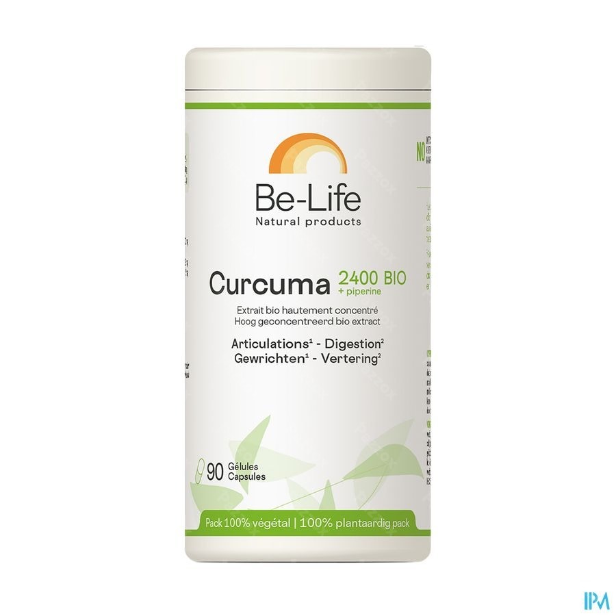 Be-Life Curcuma 2400 + Piperine 90 Capsules