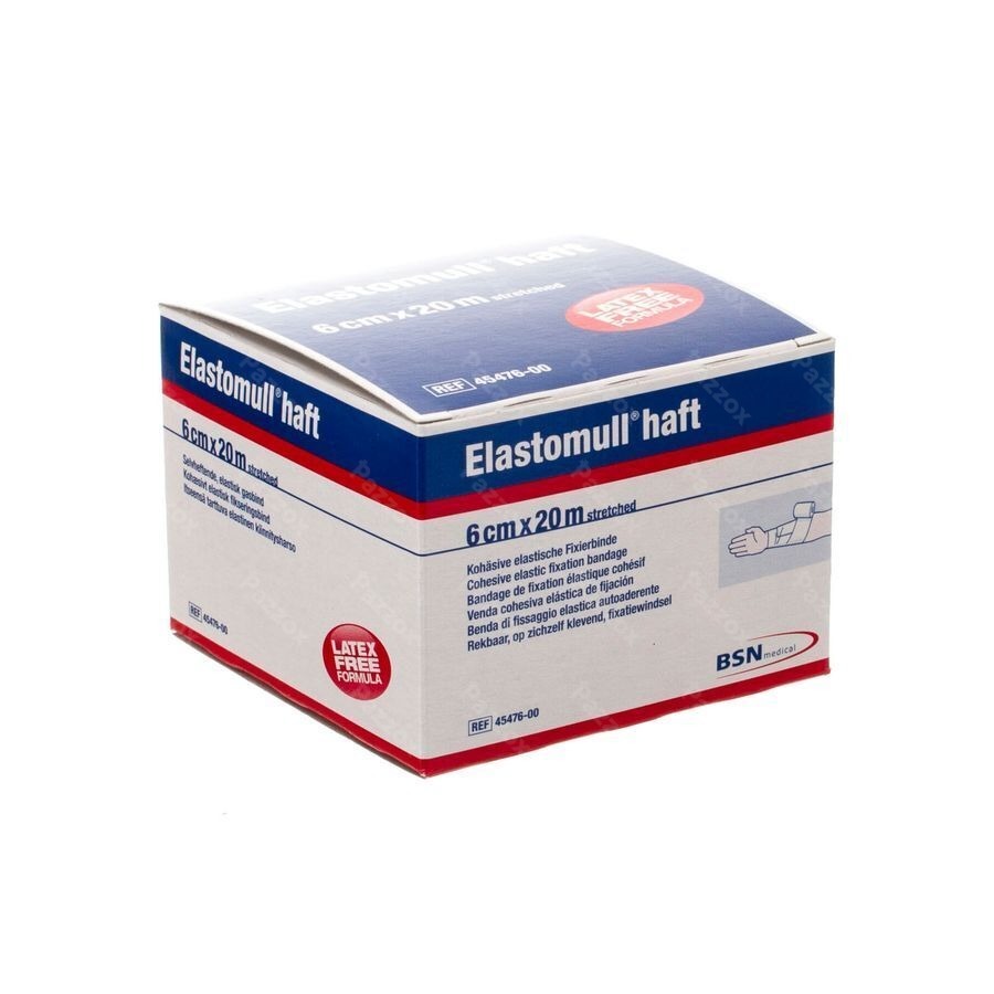 Elastomull Haft Latexvrij 6cmx20m 4547600