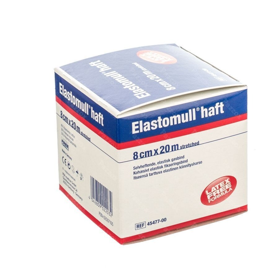 Elastomull Haft Latexvrij 8cmx20m 4547700