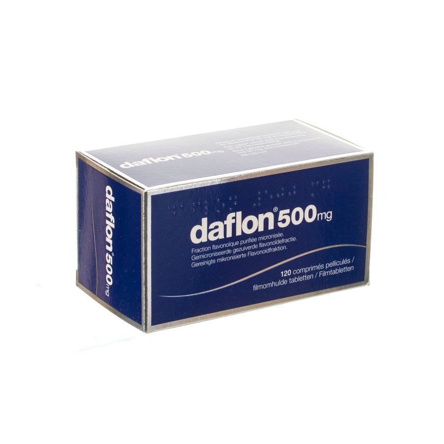 Daflon 500mg Bloedsomloop/Aambeien 120 Tabletten