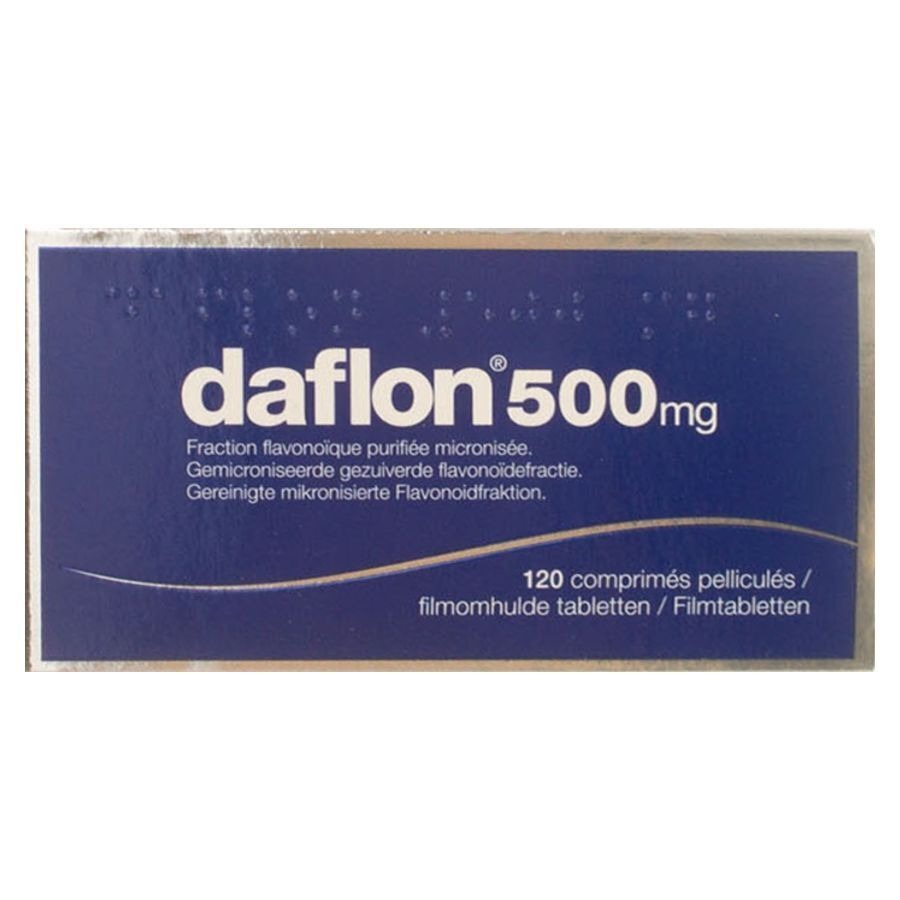 Daflon 500mg Bloedsomloop/Aambeien 120 Tabletten