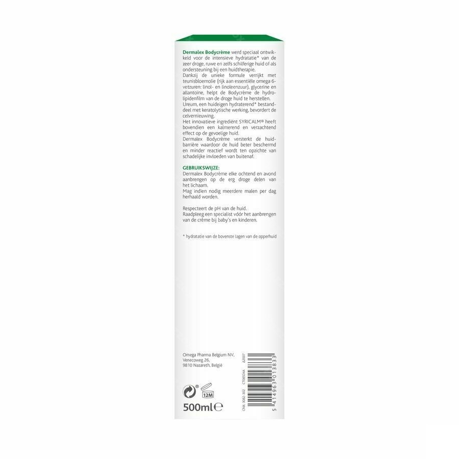 Dermalex Bodycreme 10% Ureum Nf 500ml