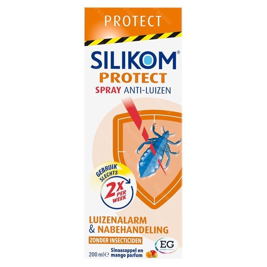Silikom Protect Spray Anti-Luizen Zonder Insecticiden 200ml