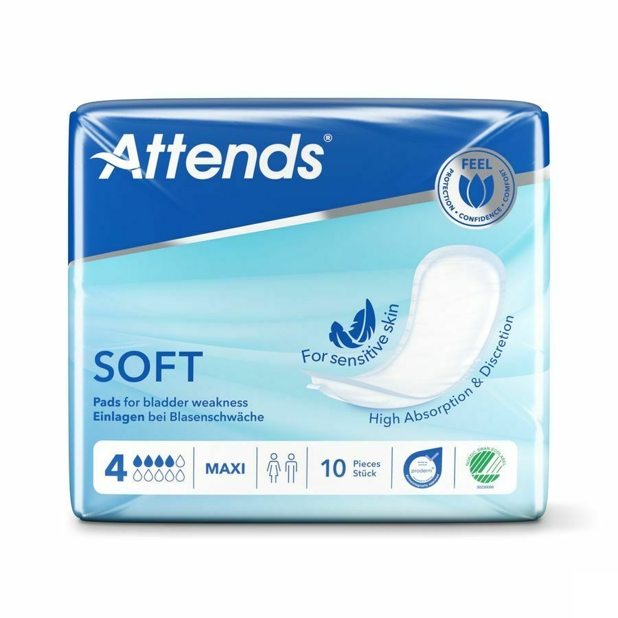 Attends Soft 4 Maxi Inleg Anatom. 1x 8