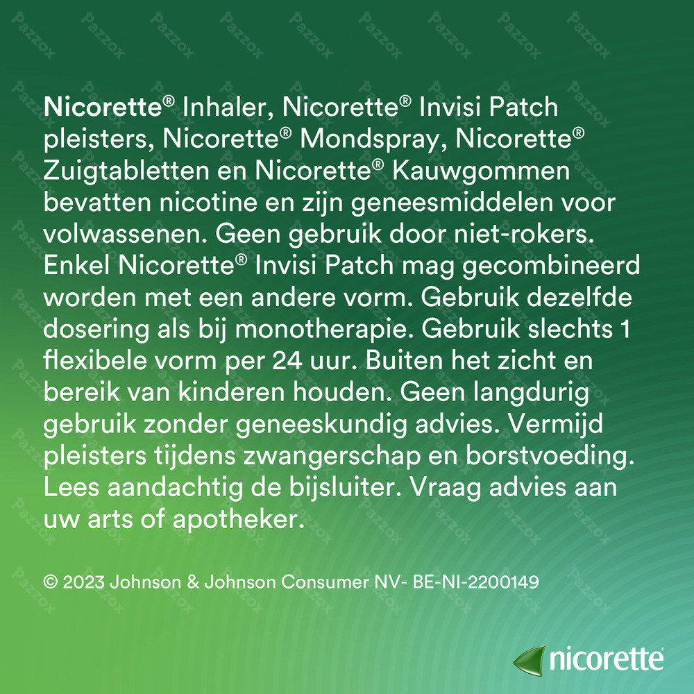 Nicorette Invisi 25mg 14 Patches