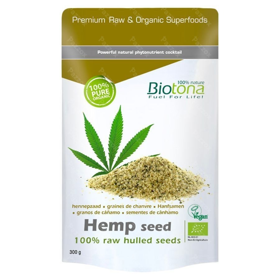 Biotona Hemp Raw Hulled Seed 300g