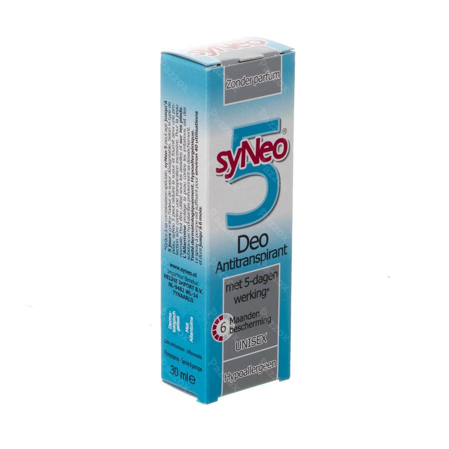 Maak een naam Zelfgenoegzaamheid Macadam Syneo 5 Deo A/transpirant 30ml kopen - Pazzox, online apotheek