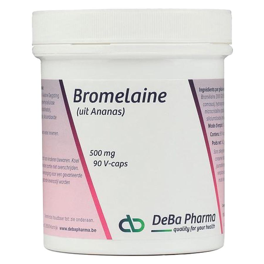 Bromelaine 500mg V-caps 90 Deba afbeelding 1