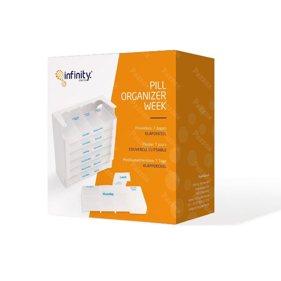 Pill Organizer Week Klapdeksel
