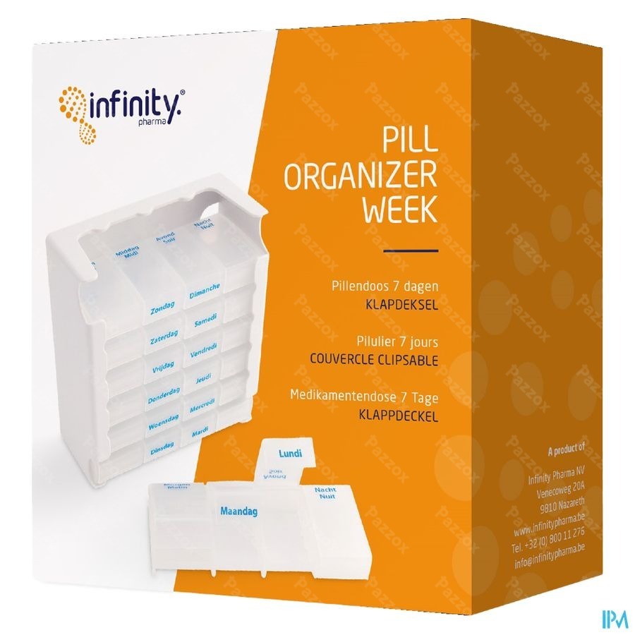 Pill Organizer Week Klapdeksel