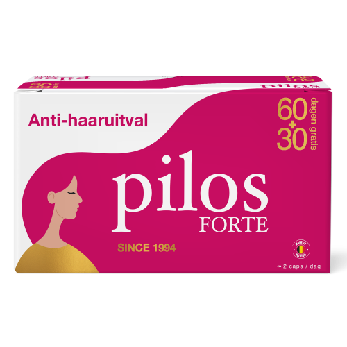 Pilos Forte Voedingssupplement Haar en Nagels 2+1 Maand Gratis 180 Tabletten