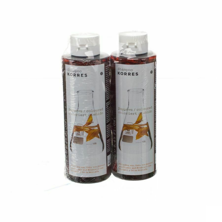 Korres Kh Shampoo Sunflower&tea 2x250ml Promo