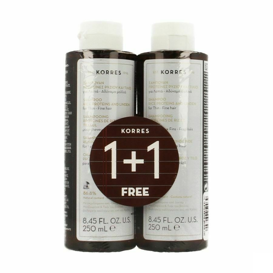 Korres Kh Sh Rice&tile 2x250ml Promo