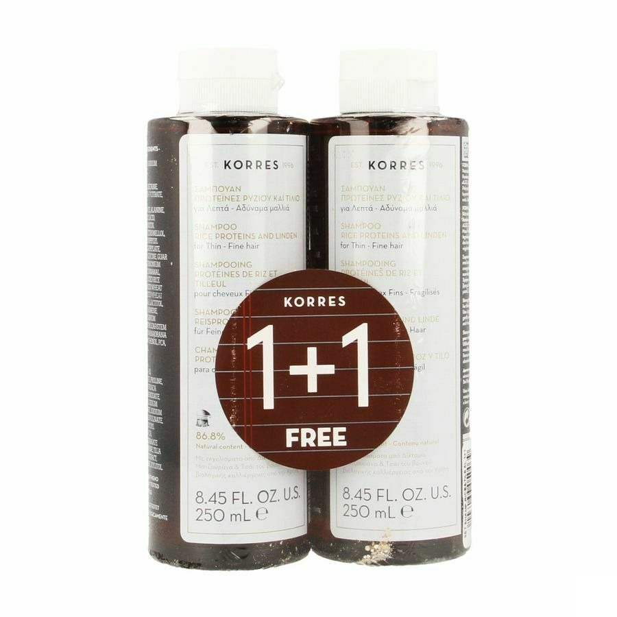 Korres Kh Sh Rice&tile 2x250ml Promo