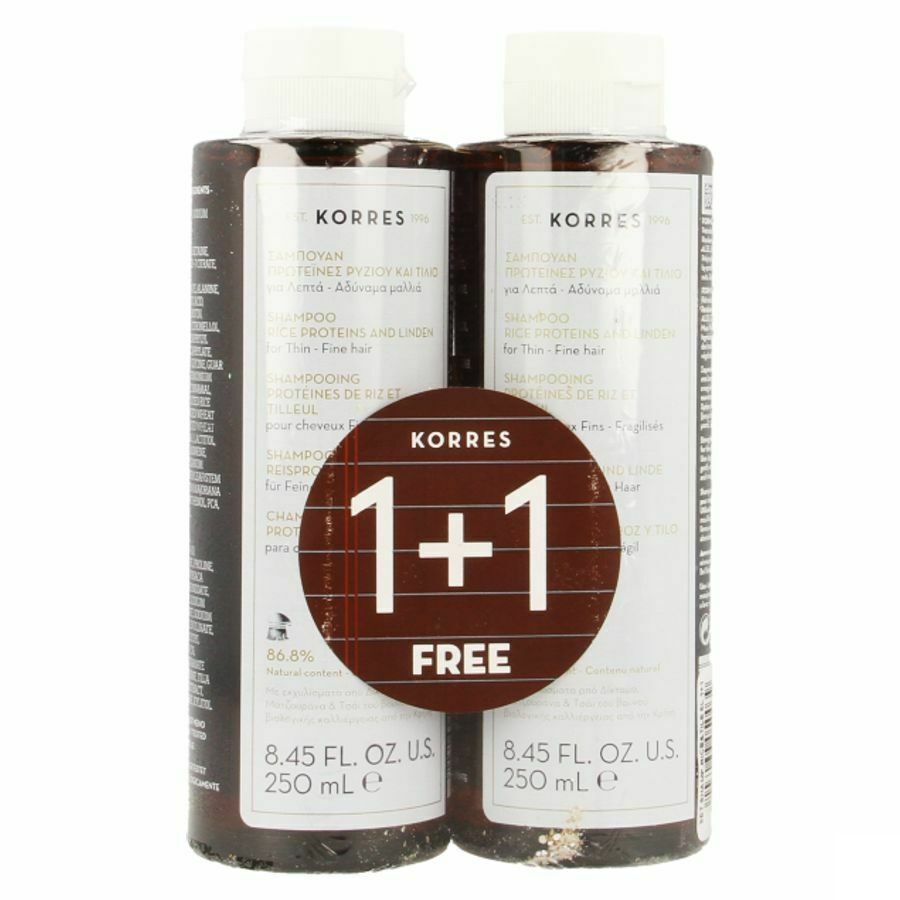 Korres Kh Sh Rice&tile 2x250ml Promo