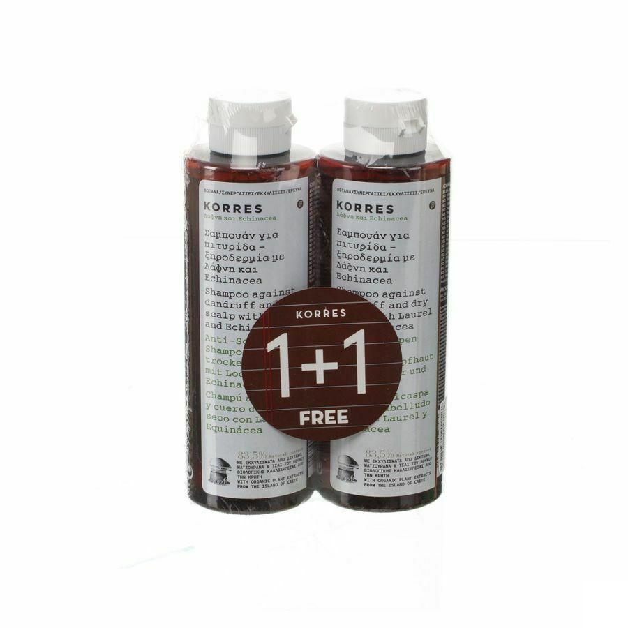 Korres Kh Sh Laurel&echinacea 2x250ml Promo