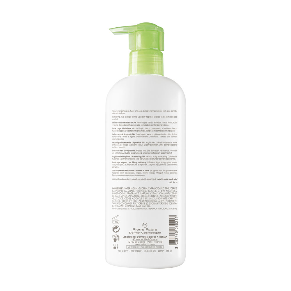 A-Derma Hydraterende Lichaamsmelk Haver 400ml