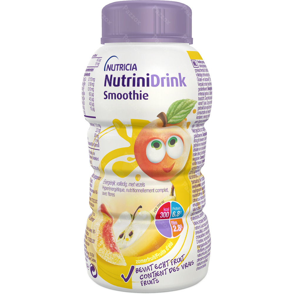 Nutrinidrink Smoothie Zomerfruit Flesje 200ml