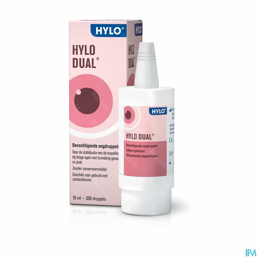 Hylo Dual Bevochtigende Oogdruppels bij Geïrriteerde Ogen 10ml