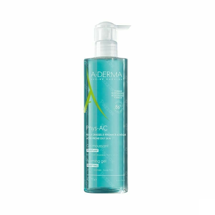 Aderma Phys-ac Schuimgel Schuimend 400ml