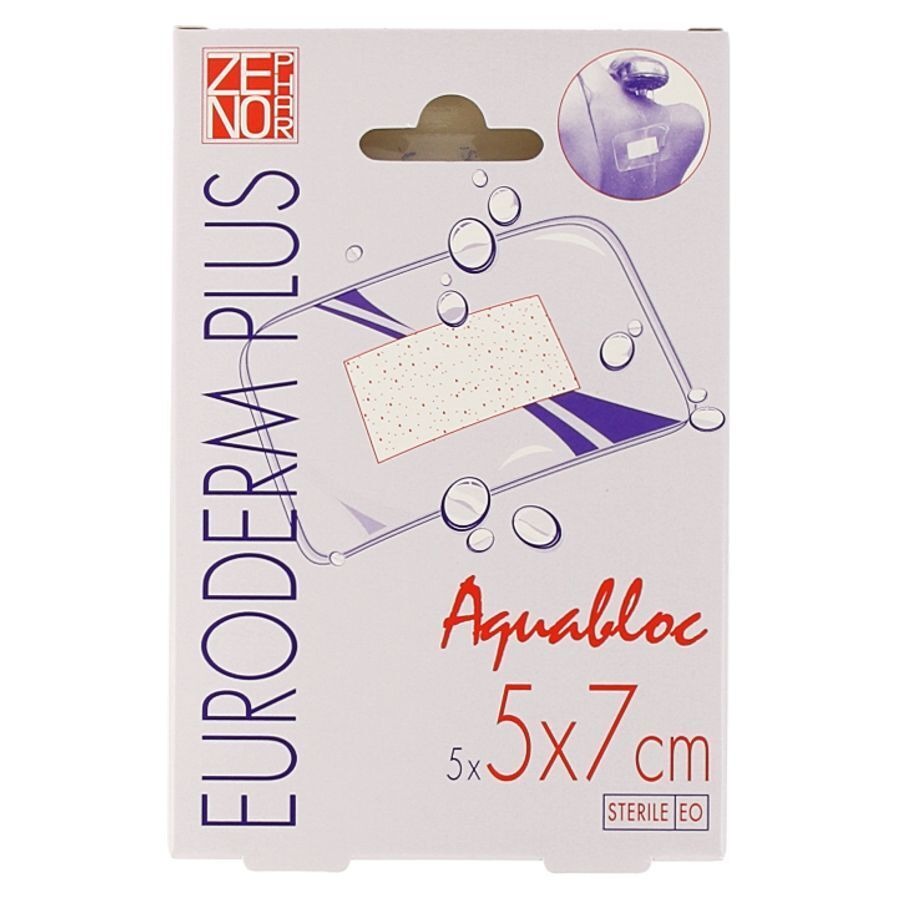 Euroderm Plus 5x 7cm 5 Pleister Steriel Wtp