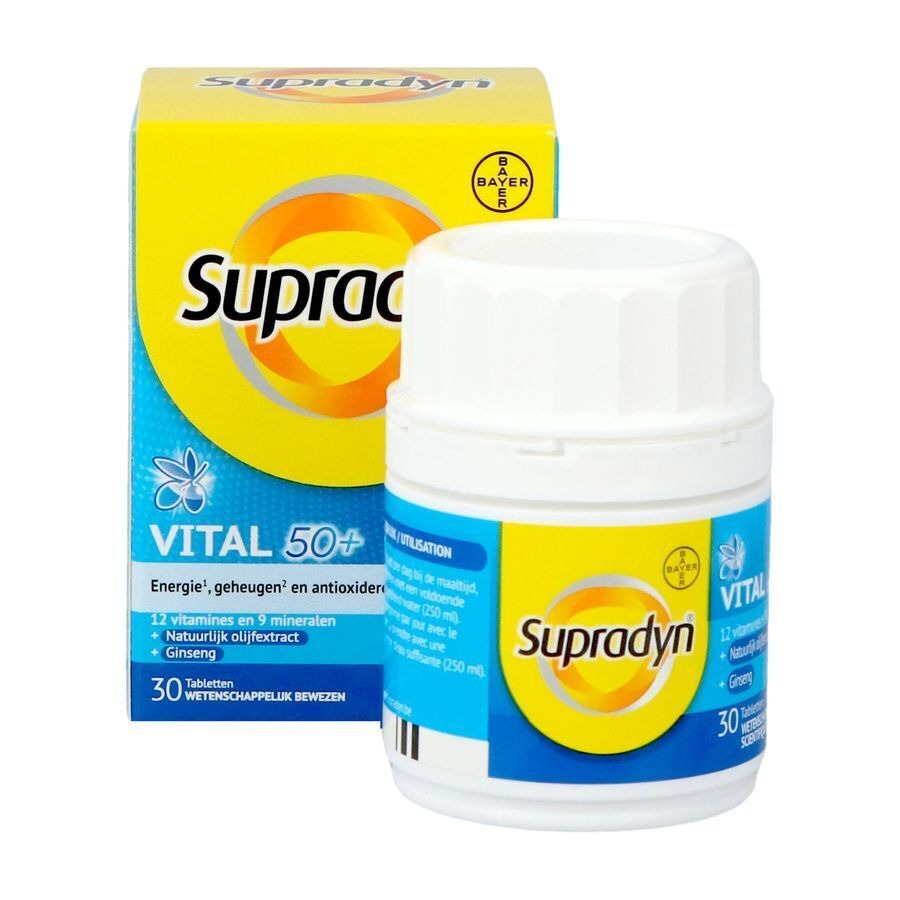 Supradyn Vital 50+ Multivitamine Vitaliteit Met Ginseng 30 Tabletten