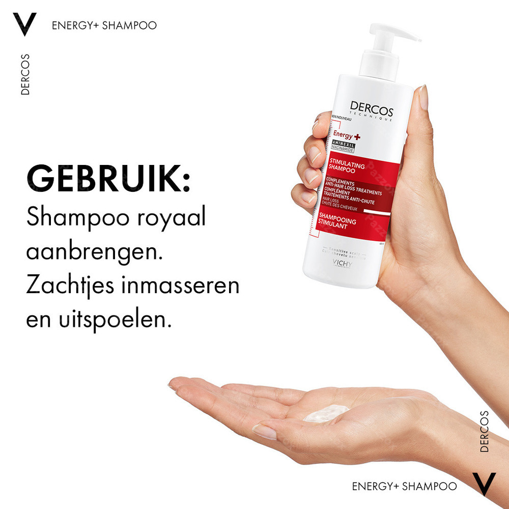 Vichy Dercos Stimulerende Shampoo Energie En Kracht 400ml