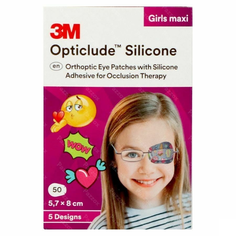 Opticlude 3m Silicone Eye Patch Girl Maxi 50