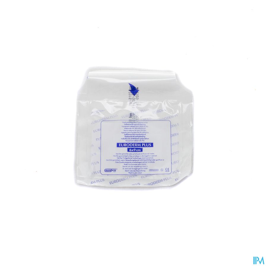 Euroderm Plus 6x 9cm 1 Pleister Steriel Wtp afbeelding 1