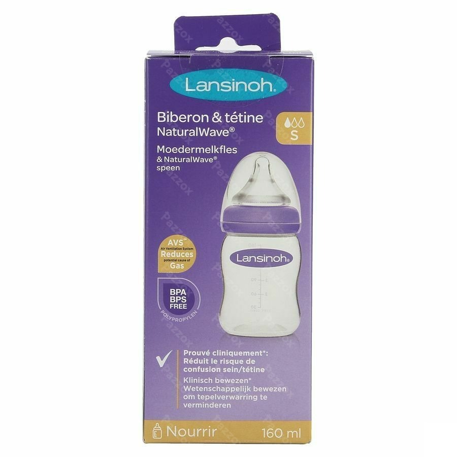 Lansinoh Zuigfles + Natural Wave Speen 160ml