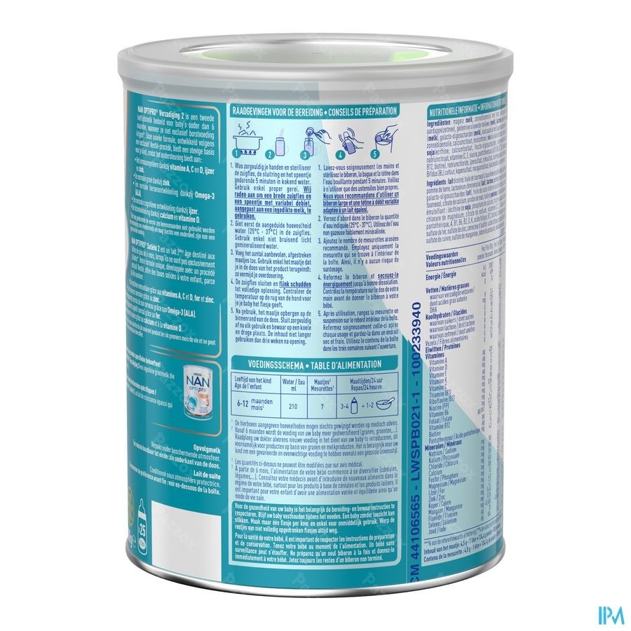 Nan Verzadiging 2 Opvolgmelk Baby 6+ Maanden 800g