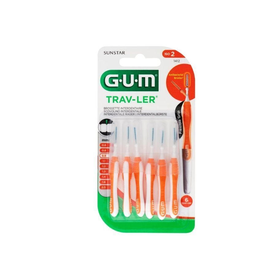 Gum Trav-Ler Interdentaal Borsteltje 0,9mm 6 Stuks